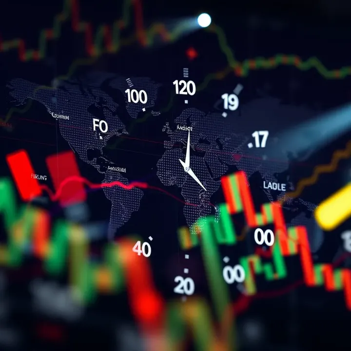 Forex Market Hours Across Global Financial Centers in South Africa Time World clock showing forex market open hours across different global financial centers aligned with South African time zone
