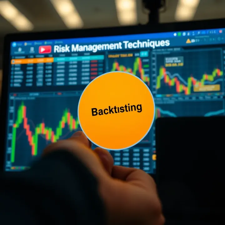 Risk Management and Backtesting Techniques in Forex Trading Diagram illustrating risk management strategies and backtesting in forex trading