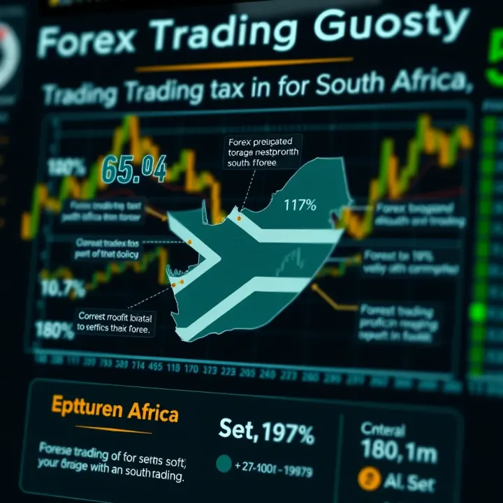 Overview of Forex Trading Tax Obligations in South Africa Detailed infographic showing key concepts of forex trading tax in South Africa including profit calculation and reporting requirements