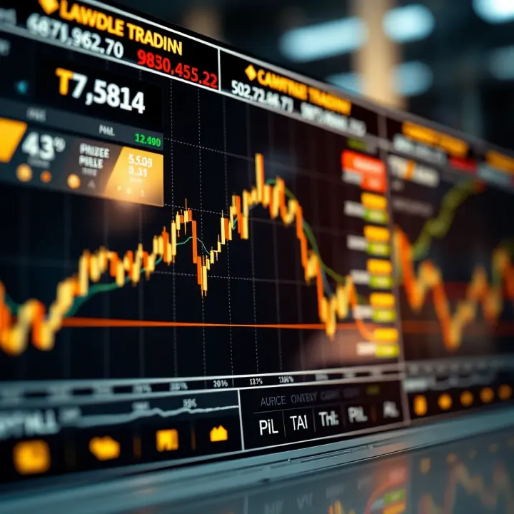Graph showing the relationship between gold price fluctuations and forex market trends