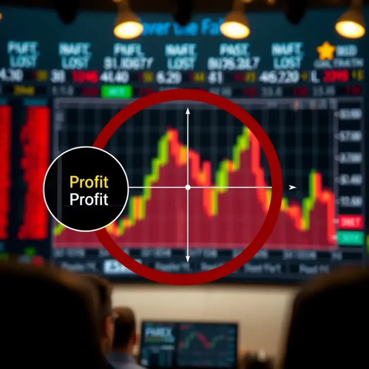 Diagram showing leverage effect on forex trading positions with magnified profit and loss zones