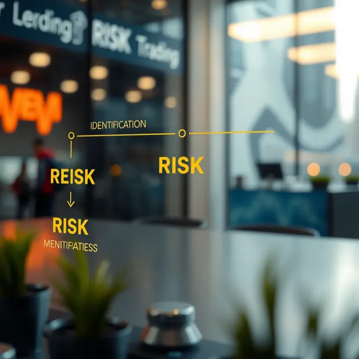 Diagram illustrating the components of a risk management framework including identification, assessment, control, and monitoring